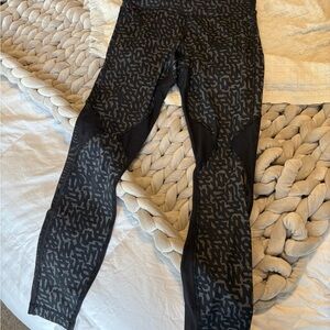 lululemon athletica Black Patterned Leggings